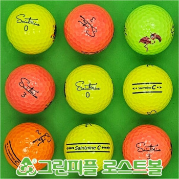 세인트나인 C 퍼팅라인 컬러혼합 3피스 A급 로스트볼 16개