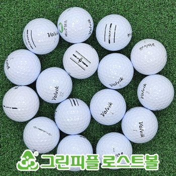 볼빅 2p&3p 화이트 혼합 A+급 로스트볼 16개