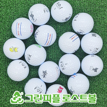 어반폭스 트리플트랙 화이트 3피스 B+급 로스트볼 16개